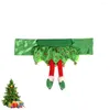 Couvriers de chaise Santa Scencover Belt Holiday Table Decorations Protector Girls Girls Christmas Festive Back Cover