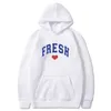 Heren Hoodies Sweatshirts Rniolo Triplets Hoodie School Team Sweatshirt Fresh Love Mercer Print Mens Autumn and Winter Fashion Cotton Shirt T240510