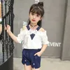 Ensembles de vêtements Enfants Set Summer Girls 2pcs Préscolaire Baby Vêtements Set Childrens Modèle à manches courtes T-shirt Top + Shorts Fashion Cute Setl2405