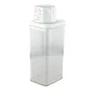 Dispensatore di sapone liquido a prova di perdite 700ml/1100ml/1500ml/1900ml lavanderia Box da stoccaggio della lavanderia Contenitore in polvere Bianco bianco