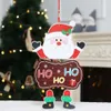 装飾品ドアDHLウィンドウボードペーパーハンギングペンダントウェルカムメリークリスマスボードクリスマス装飾サンタクローススノーマン1005 s