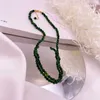 Colares pendentes miner retro multicolor de pedra natural cristal jade colares de miçangas para mulheres Real Gold Copper Strand gargantilha presente de aniversário