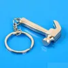 Mini Keychain Pendant Personality Metal 100Pcs Model Claw Hammer Key Chain Ring Party Favors Fy5844 1026