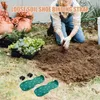 Fleurs décoratives 8 PCS Gardening Scarifier chaussures manuel STRAP STRAP SANDAL STRATS SOIL YOUR TOL METAL Patio Nail