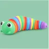 Сформулированные гибкие игрушки 3D Fidget Party Slug Sucts Curled Curled Curled Stress стресс.