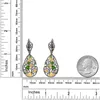 Boucles d'oreilles en peluche Gem's Beauty Natural Style Chrome Diopside Gemstone 925 Bude de fleur en argent sterling