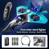 4DRC V17 RC Plane 24G Radio Control Fighter Hobby Glider Airplane Epp Foam Remote Drone Kids Toys 240511