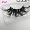 Filons de vison pour les cils dramatiques Falais faits à la main Super long 25 mm 3d 5d maquillage pour les yeux maquiagem Real Mink Hair Lashes 25 mm