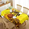 Table de table nappe rectangulaire abeille abeille miel décor à la maison salle à manger cuisine voyage la fête de banquet vivant