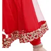 Ethnic Clothing New Oriental womens clothing adult red elegant long sleeved embroidered clothing Indian classic dance clothing DQL6068L2405