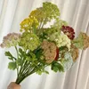 Kwiaty dekoracyjne 86 cm plastikowy spray aksamit 3 zęby Da mi guo dekoracja domu i ślub El sztuczny kwiat Praph Praph