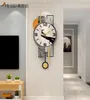 Meisd Modern Design Pendulum Wall Clock Art Decorative Quartz Watch Silent Home Living Room Creative Creative Big Horloge 2103108816485