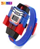 2018 Skmei Kids Led Fashion Digital Children sehen Cartoon Sports Uhren Roboter -Transformation Toys Jungen Armbanduhren beweglich 3982925