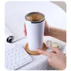 Tasses 400 ml Auto magnétique tasse magnétique en acier inoxydable en acier inoxydable agrippant tasse de fuite avec affichage LED JUICE Milk Smart Shaker