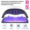 Nagel drooglamp voor nagels UV lichtgel Poolse manicure cabine LED -lampen nagels droger machine professionele apparatuur 240507