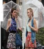20pcs Clear Transparent Bubble Deep Dome Rain Parkrella Plotka Dziewczyna Odporność na wiatr grzybowy parasol kształt przyjęcie weselne Decorati1222450