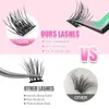 Falsche Wimpern Mix Color 144 Russian Volumen Yuanzhijie Eyelash Natural Weiches Diy Cluster Netter Hirsch Regenbogen Q240510