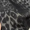 Robes décontractées Black Léopard Imprimé sans manches en V Ve midi midi