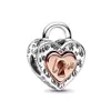 925 Sterling Silver Fit Pandoras Charms Pulsel Beads Cadlet y Amor Key Charm
