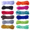 Parti di scarpa 12 paia di lacci Shoelace Polyester piatto rotondo ovale vari colori set