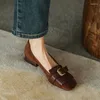 Scarpe casual eagsity mucca in pelle scamosciata in pelle da donna penny loafer ladies ladies brown slip on pigrate