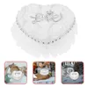 Jewelry Pouches Ring Box Pillow For Ceremony Bearer Pillows Wedding Lace Holder Decoration Case