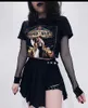 Skirts Black Harajuku Punk Streetwear Shorts Women Sexy Skinny Trousers Korean Fashion Alt Clothes Gift Apron Belt Chain Leg Loops