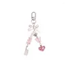 Keychains Bow Heart Keychain Téléphone Chain Decoration Pendant Sac Cadeau de vacances polyvalent