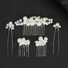 Cabeças de cabeceiras de imitação elegante pente pente de pente forca feminina fashion hairpin Hairgrip helvêutas