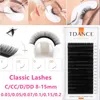 Faux CEELLES TDANCE Classic Cils Extension 16 lignes Soft Artificial Sable Russe Roll Maquillage Professional Personnel Q240510