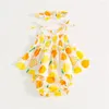 Ensembles de vêtements Summer Kid Girl Robe Ensemble avec PP Shorts mignons Robes de bébé Vêtements Sling Toddler Party Beach Tutu Holiday Children Suit