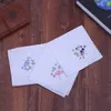 Bow Ties 50JB 6 Pcs Vintage Cotton Ladies Embroidered Lace Handkerchief Women Floral Hanky