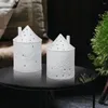 Bandlers 1pc Petite maison en céramique Coupe de chandelle de gobele