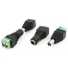 5 paires Adaptateur de prise de prise électrique DC12V 5pcs mâle + 5pcs Femelle 2,1 x 5,5 mm Connecteur pour la bande LED unique CCTV