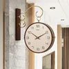 Wandklokken woonkamer klok decoratie elegant kunst kwarts home cadeau klassieke houten handen haken houten reloj pared decor