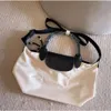 Designer Bag High Quality New 1512 Small Dumpling Bag Womens Nylon Fabric with Cowhide Casual Crossbody Bag Youth One Shoulder Handbag