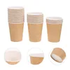 Одноразовые чашки соломинка из бумаги чашки для водного вечеринка кофе сгущание пить контейнер для чая свадебная переработка офисного банкет