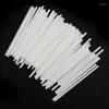 Baking Moulds 100Pcs Plastic Lollipop Cake Chocolate Stick Safe White DIY Sugar Candy Lollypop Tools Accessories Mold