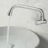 バスルームシンク蛇口1pcウォールマウントステンレス鋼盆地洗面台のためのシングルコールドウォータータップハードウェアアクセサリー