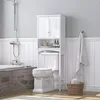 Depolama Kutuları Tuvalet Dolabı Organizatör Ayarlanabilir Raflar Modern Stil Yüksek kaliteli Dayanıklı Banyo Rafı Beyaz 9 "D x 24" W 62 "H