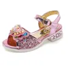 2023 Fashion Summer Childrens Shoes Soft Sole Princess Girls Sandals Little 240506