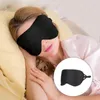 Serviette naturel réalité de soie noire aux yeux endormis masque blinder à paupières