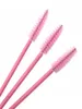 50pcs Mascara rose jetable Broussins pour les yeux Brosse de cils pour cils pour les yeux