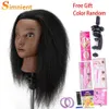 Mannequin Heads African Mannequin Head Woven Maniqui Hair Doll Real Human Training Hairdresser Model Natural Female Haircut Kit Wig Q240510