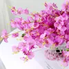 Fleurs décoratives 97 cm Orchidées de danse artificielles artificielles Wenxin Flower Wedding El Home Decoration