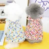 Dog Apparel Stylish Pet Halter Dress Soft Texture Dress-up Attractive Floral Print Puppy