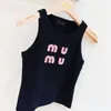 woman designer vests t shirts MIui top summer womens T Shirt tanks Diamond Embroidery T-Shirts Printed Tees Tops Short Outwears Street Round Nexk Backless Shirt S-XL