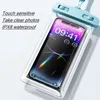 Minimalist mobile phone waterproof bag, transparent drifting, swimming, outdoor selling waterproof bag, PVC waterproof cover, touch screen protective cover