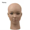 Mannequin Heads New Female Bald Mannequin Head With Selective Beauty Practice Training for Hair Styling och Wig Making Q240510