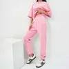 2024 Neue Sommerwomens Übergroße Hosen Set modische Top- und Hose Sportswear zweiteilig für Frauen Liu2023